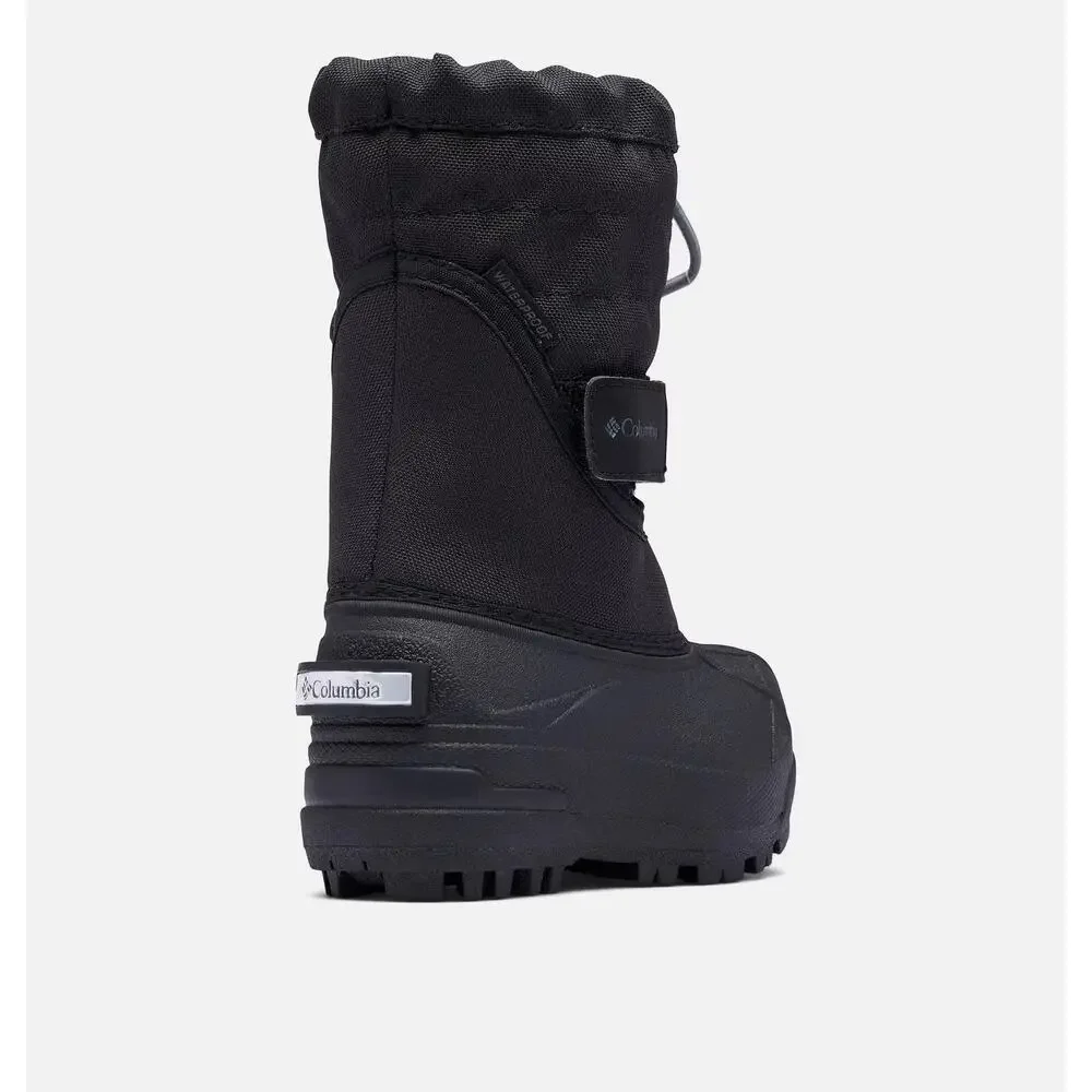 Columbia Powderbug Plus II 1637873-012 Toddler 5 Black Gray Snow Boots RHS7801